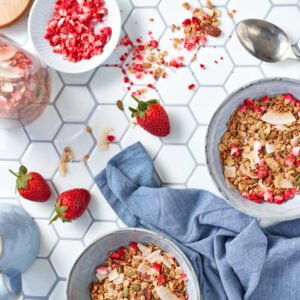 Dried Strawberry Crumble pieces by Berry Fresh Australia